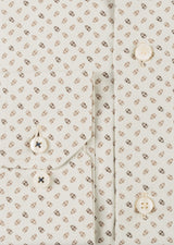 Beige - Brown Long Sleeve Shirt