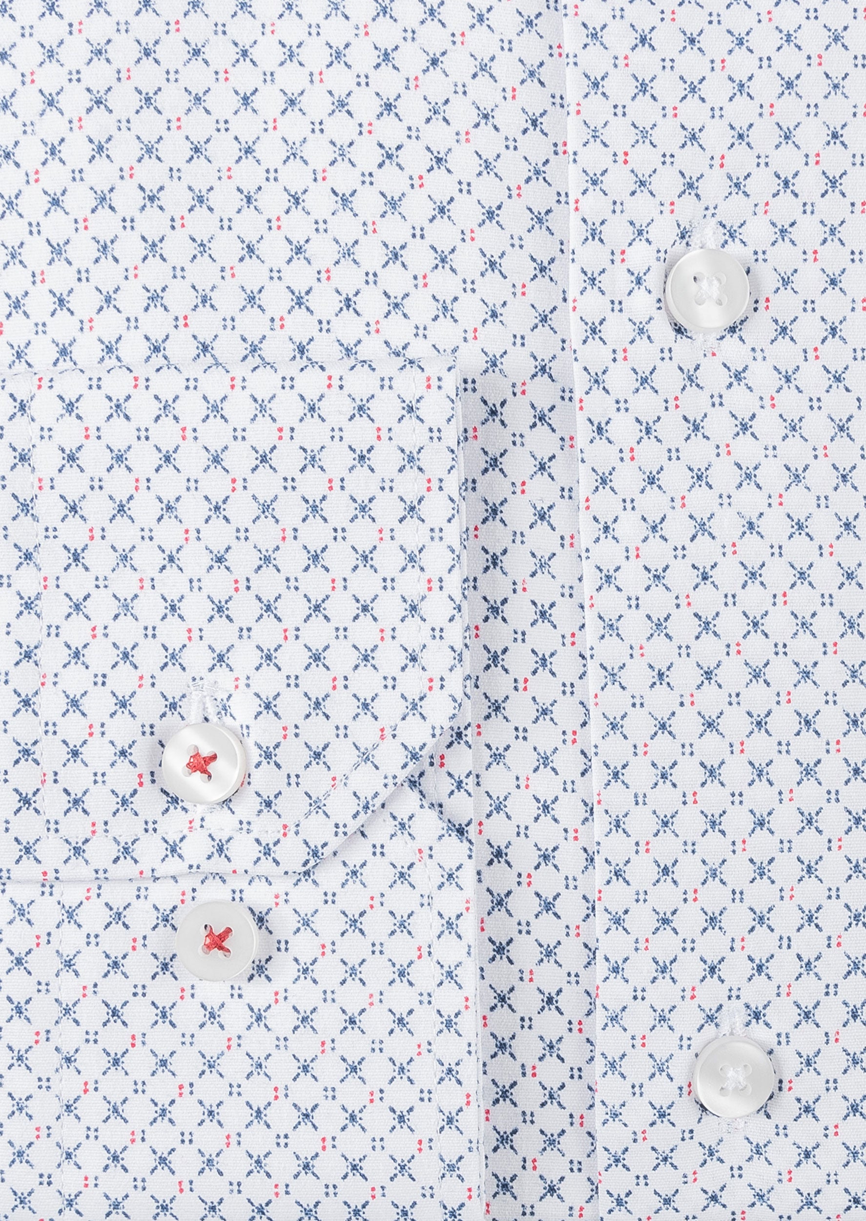 White - Red Long Sleeve Shirt