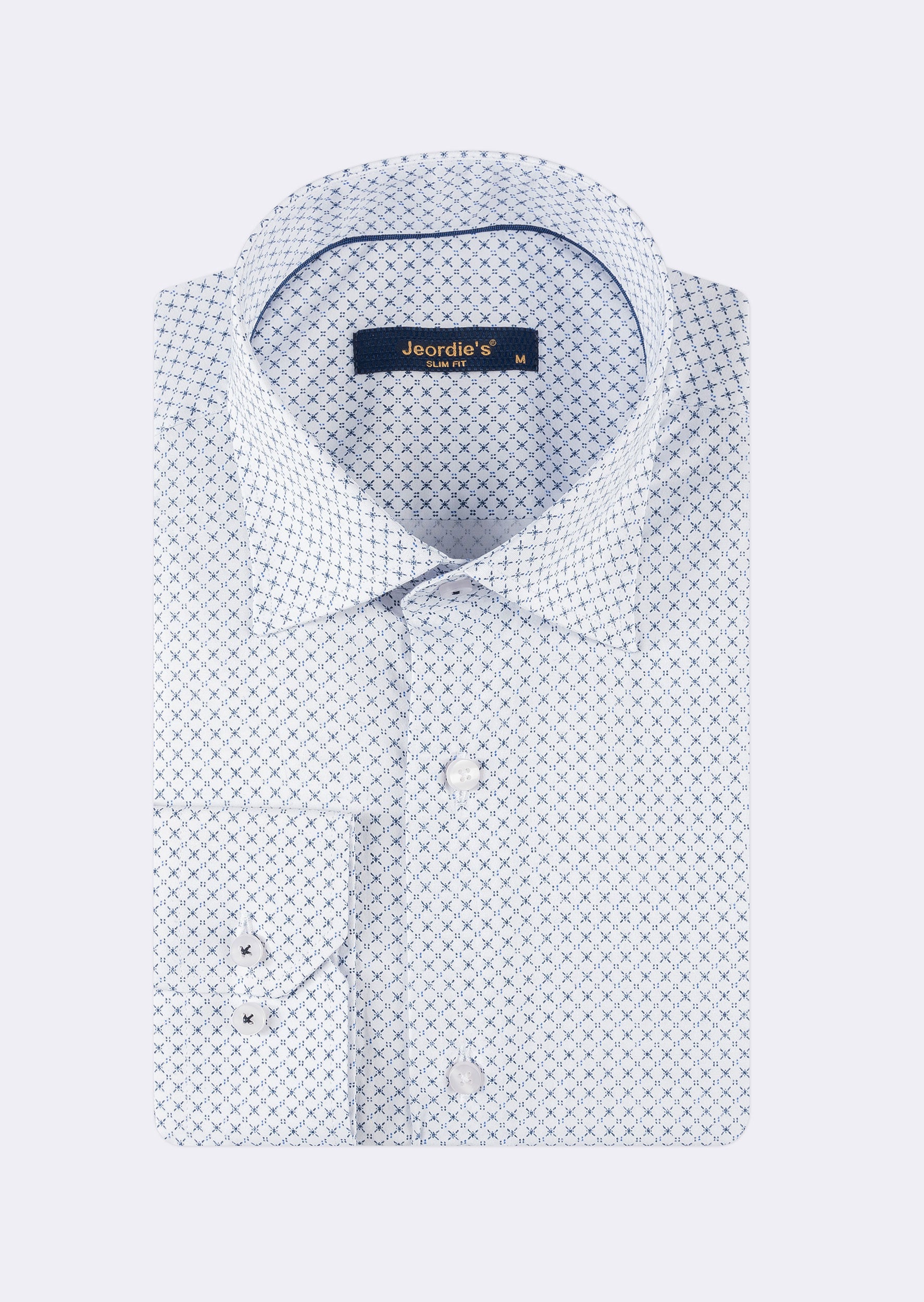 White - Navy Long Sleeve Shirt