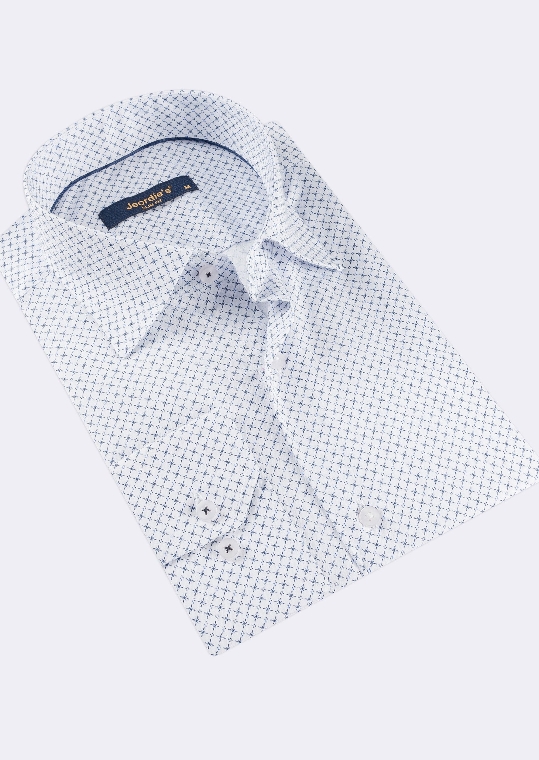 White - Navy Long Sleeve Shirt