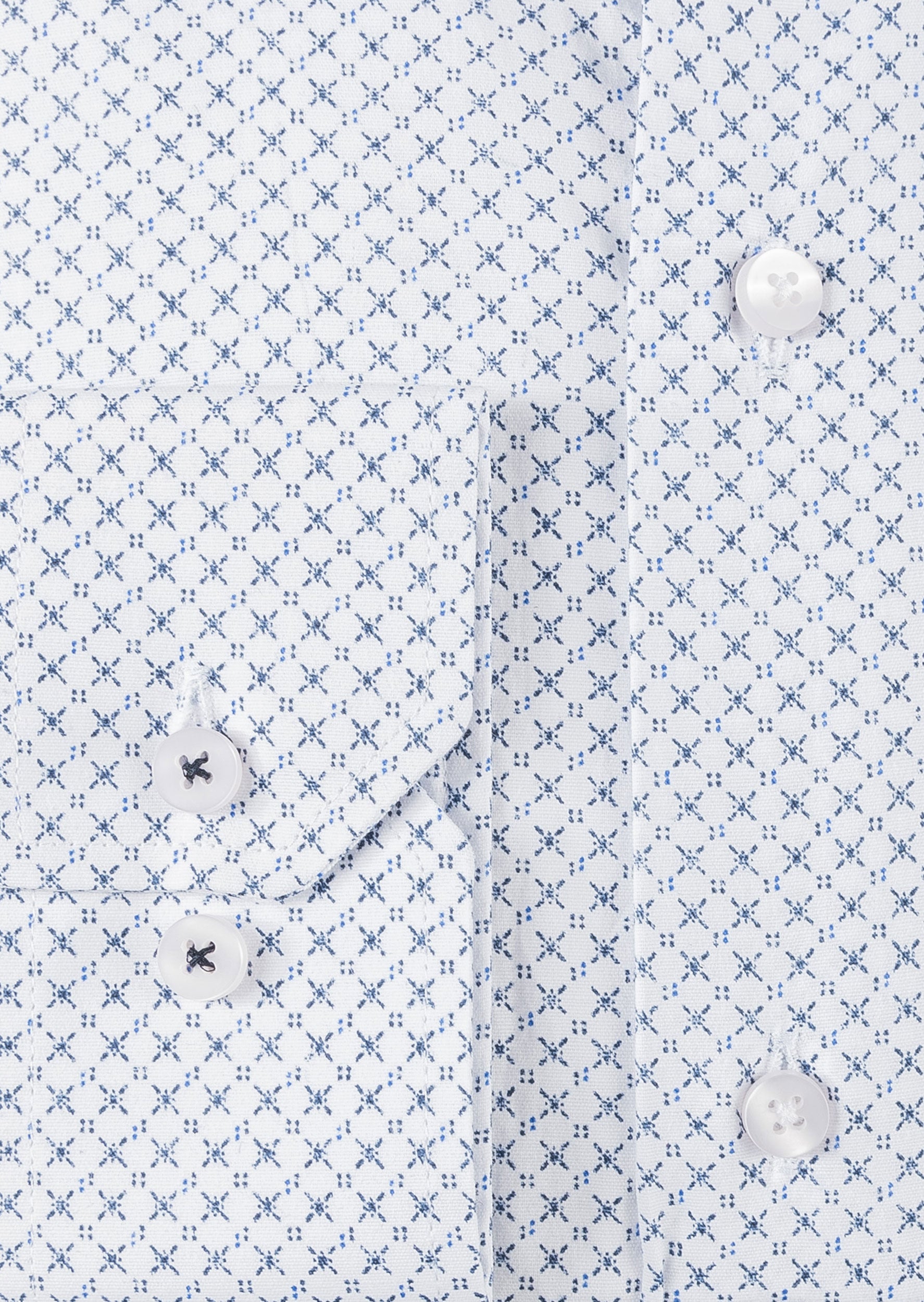 White - Navy Long Sleeve Shirt