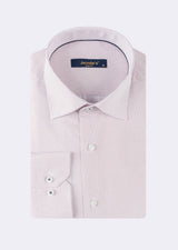 White - Burgundy Long Sleeve Shirt