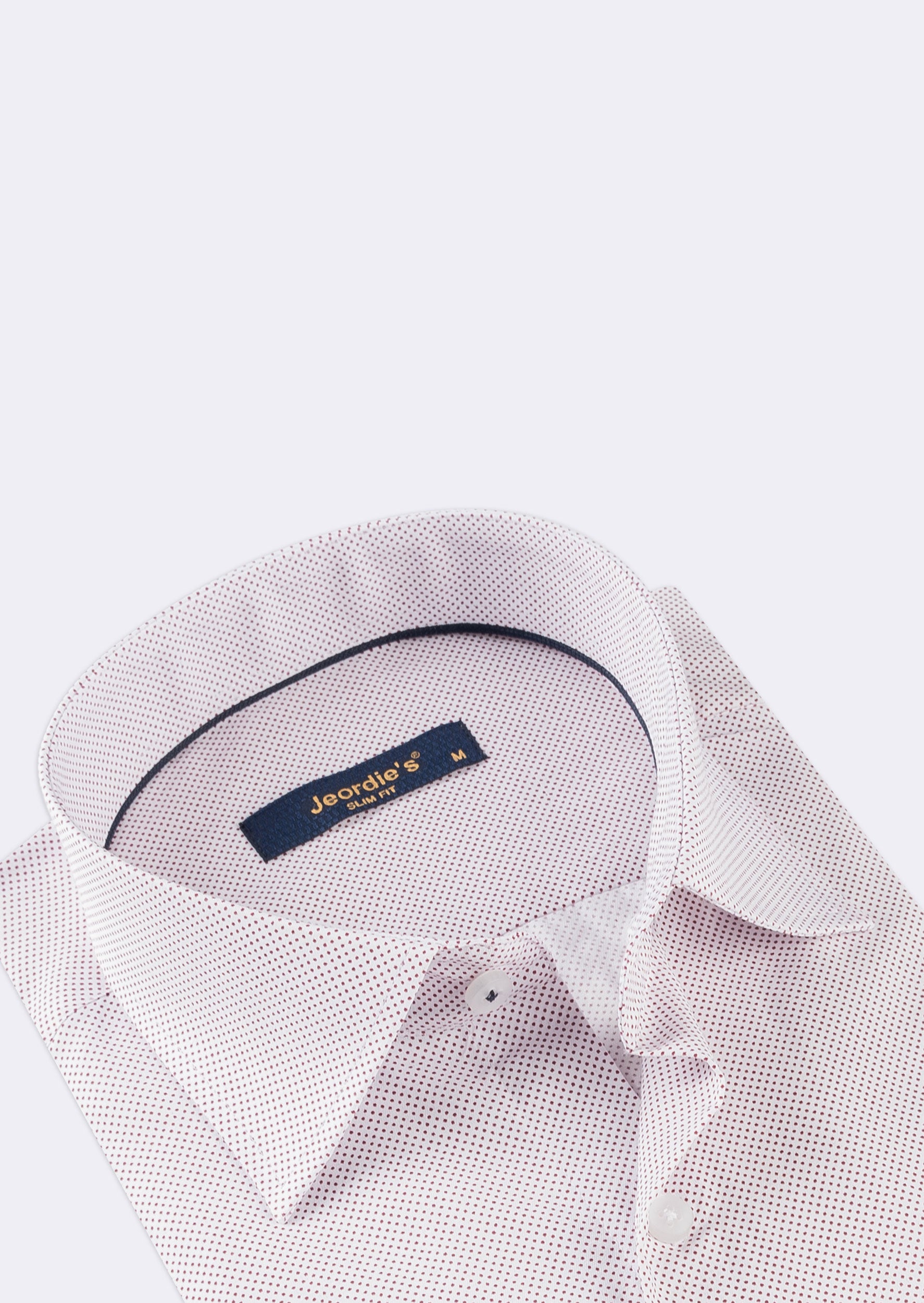 White - Burgundy Long Sleeve Shirt