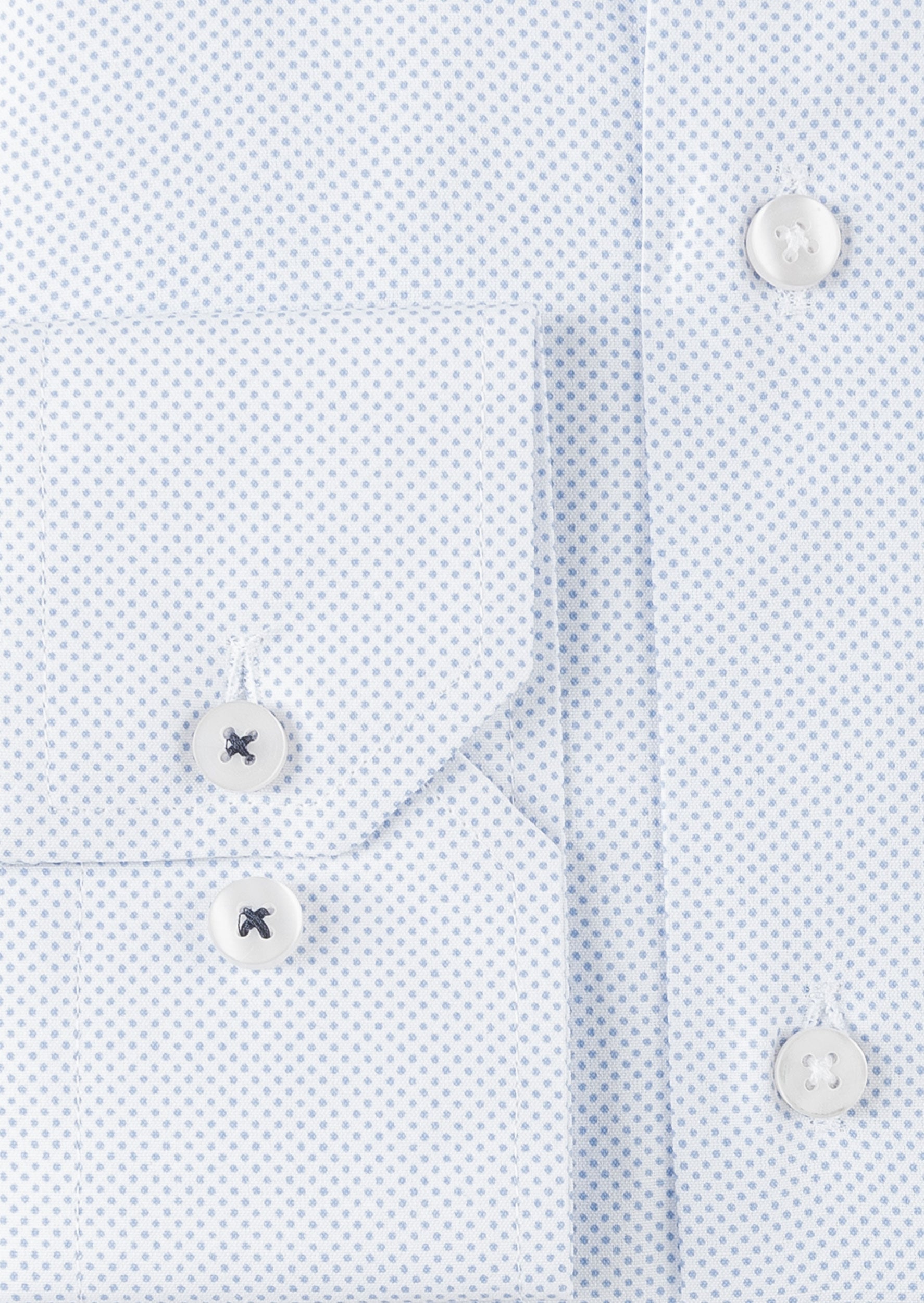 White - Blue Long Sleeve Shirt