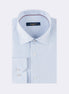White - Sax Blue Long Sleeve Shirt