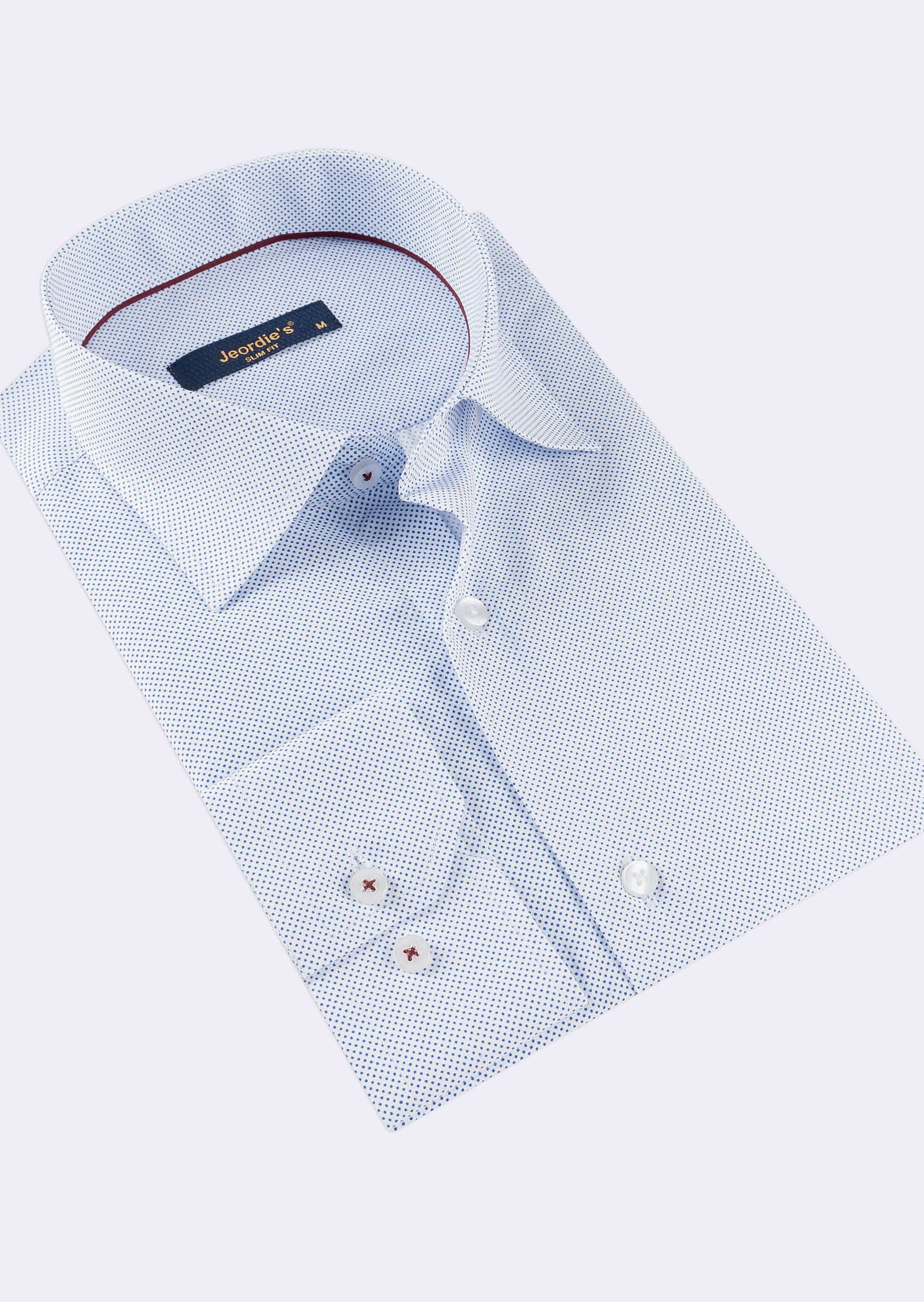 White - Sax Blue Long Sleeve Shirt