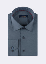 Navy - White Long Sleeve Shirt