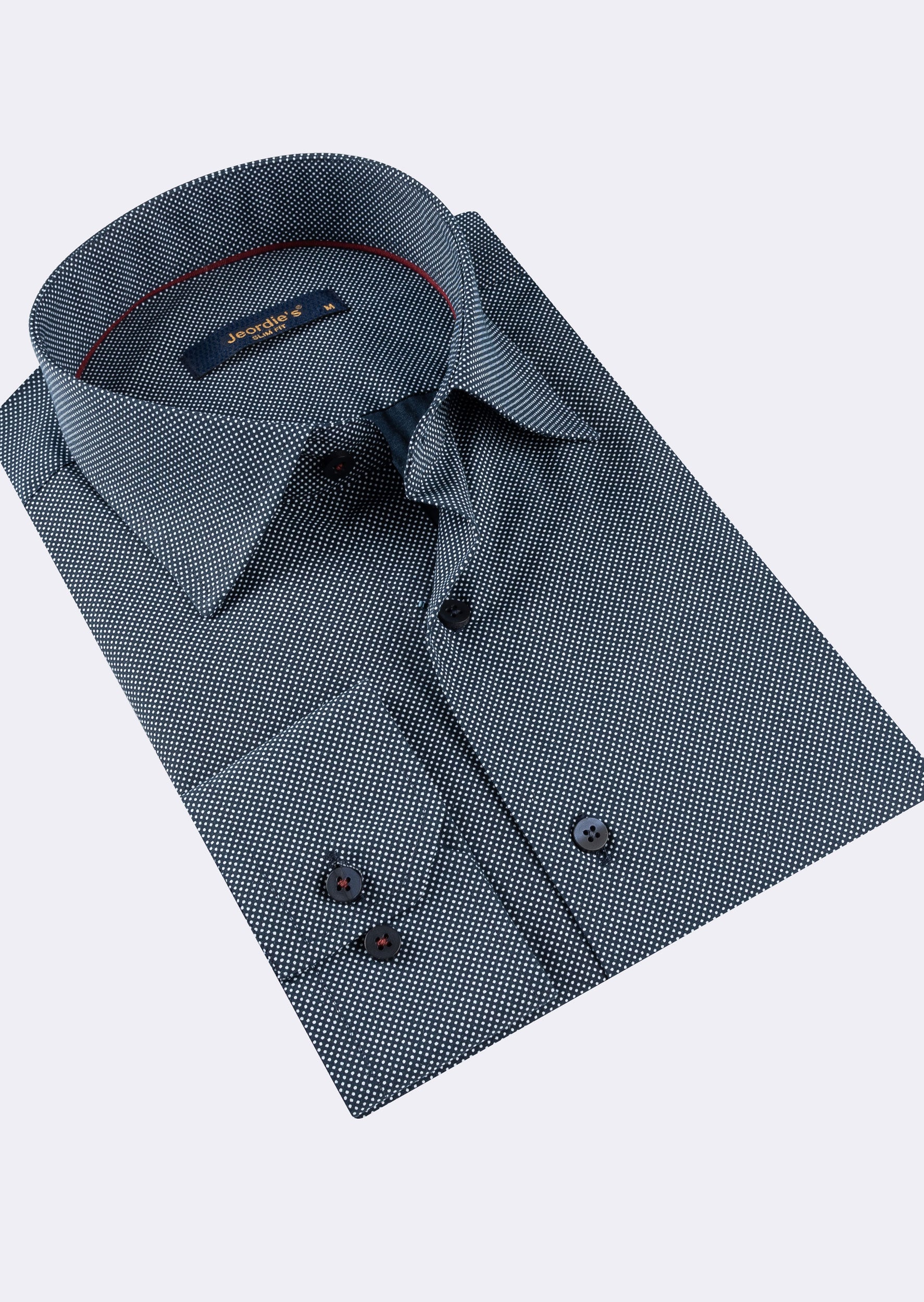 Navy - White Long Sleeve Shirt