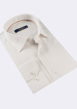 White - Beige Long Sleeve Shirt