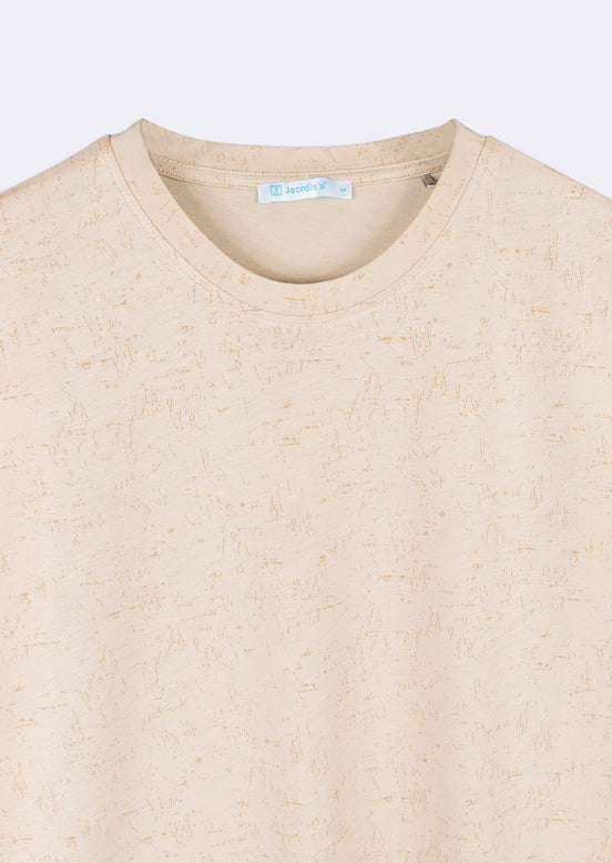 Beige Crew Neck T-shirt
