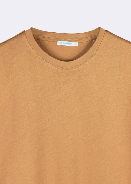 Taupe Crew Neck T-shirt