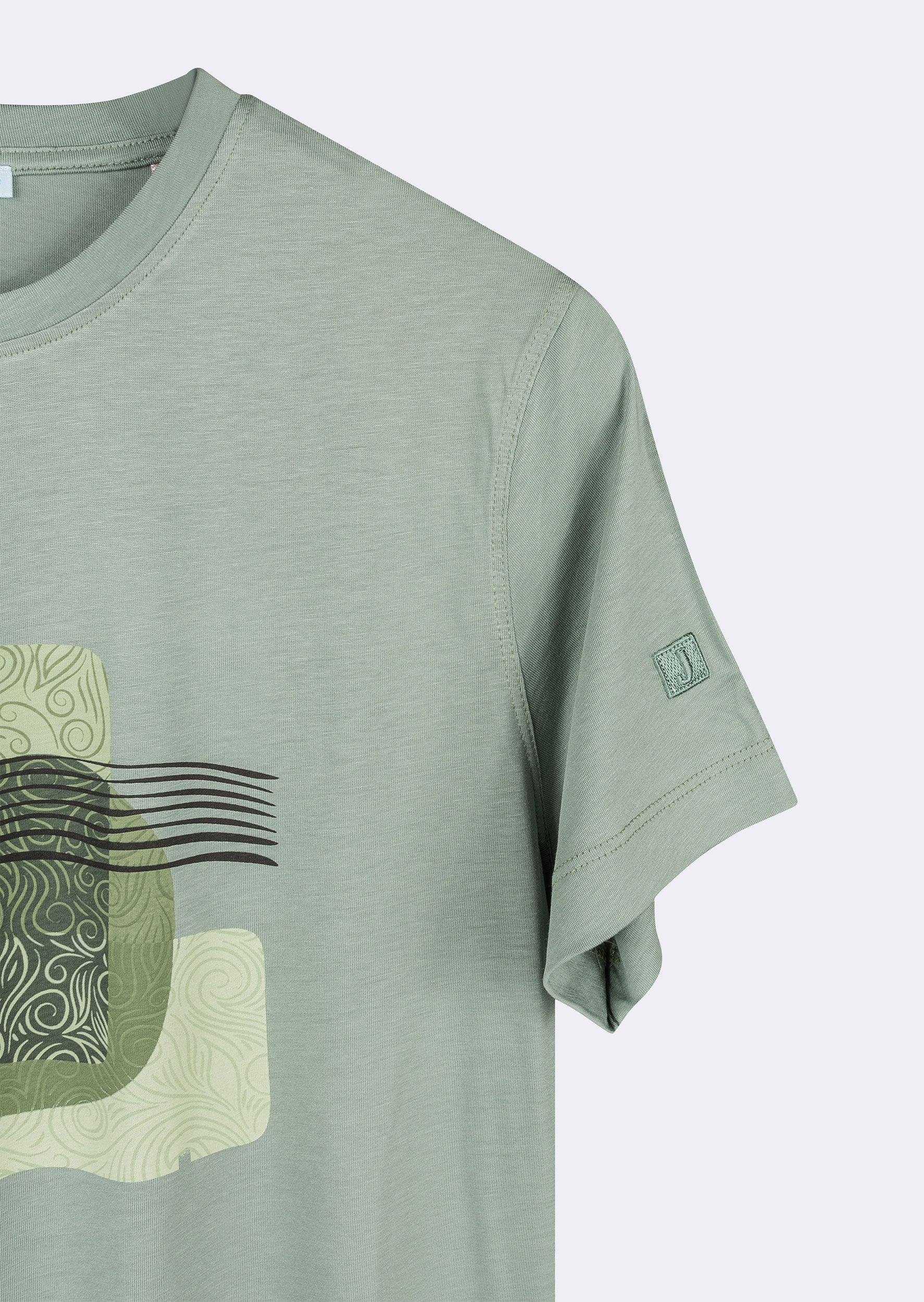 Khaki Crew Neck T-shirt
