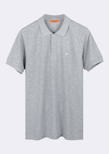 Grey Melange Polo T-Shirt