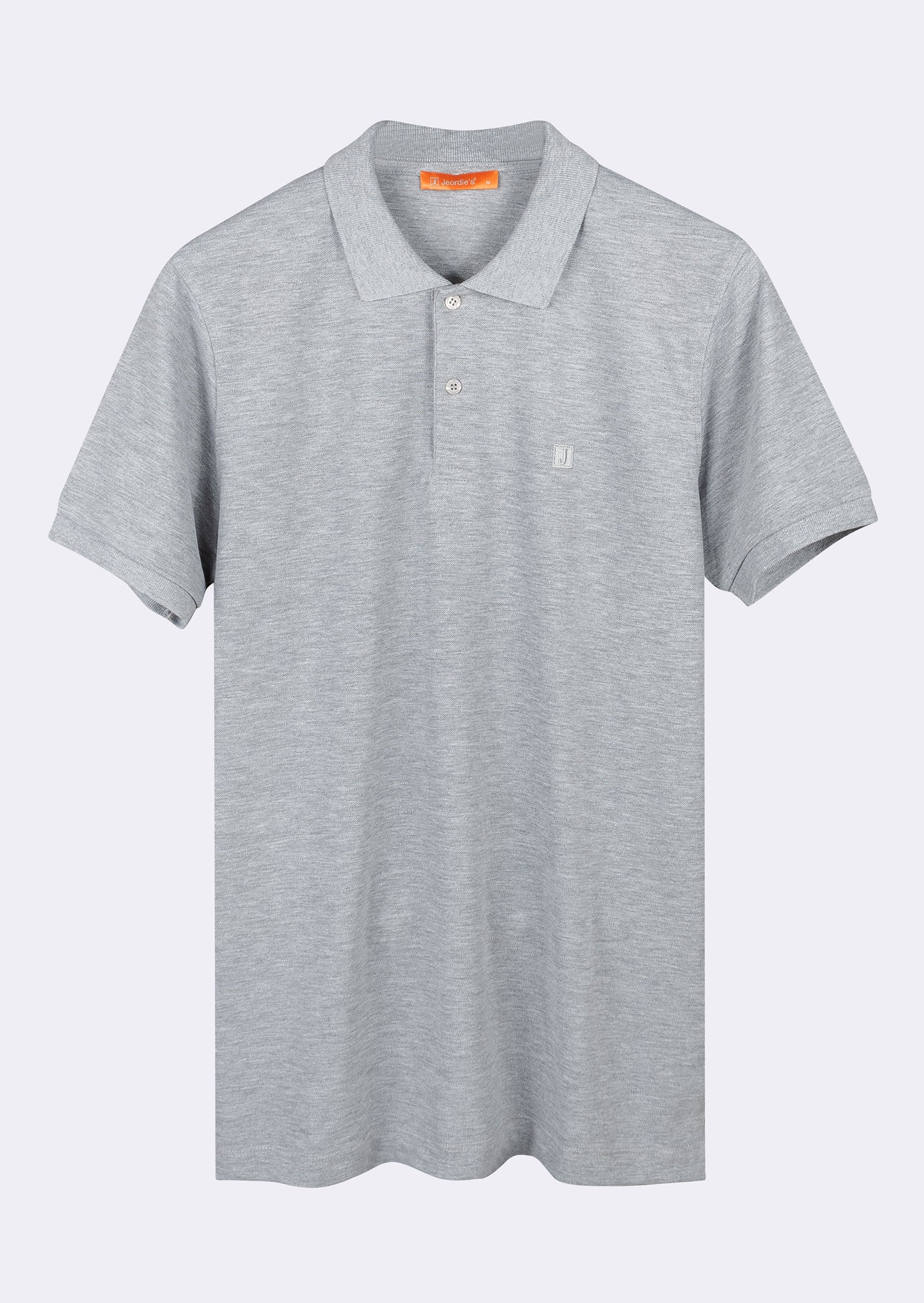 Grey Melange Polo T-Shirt