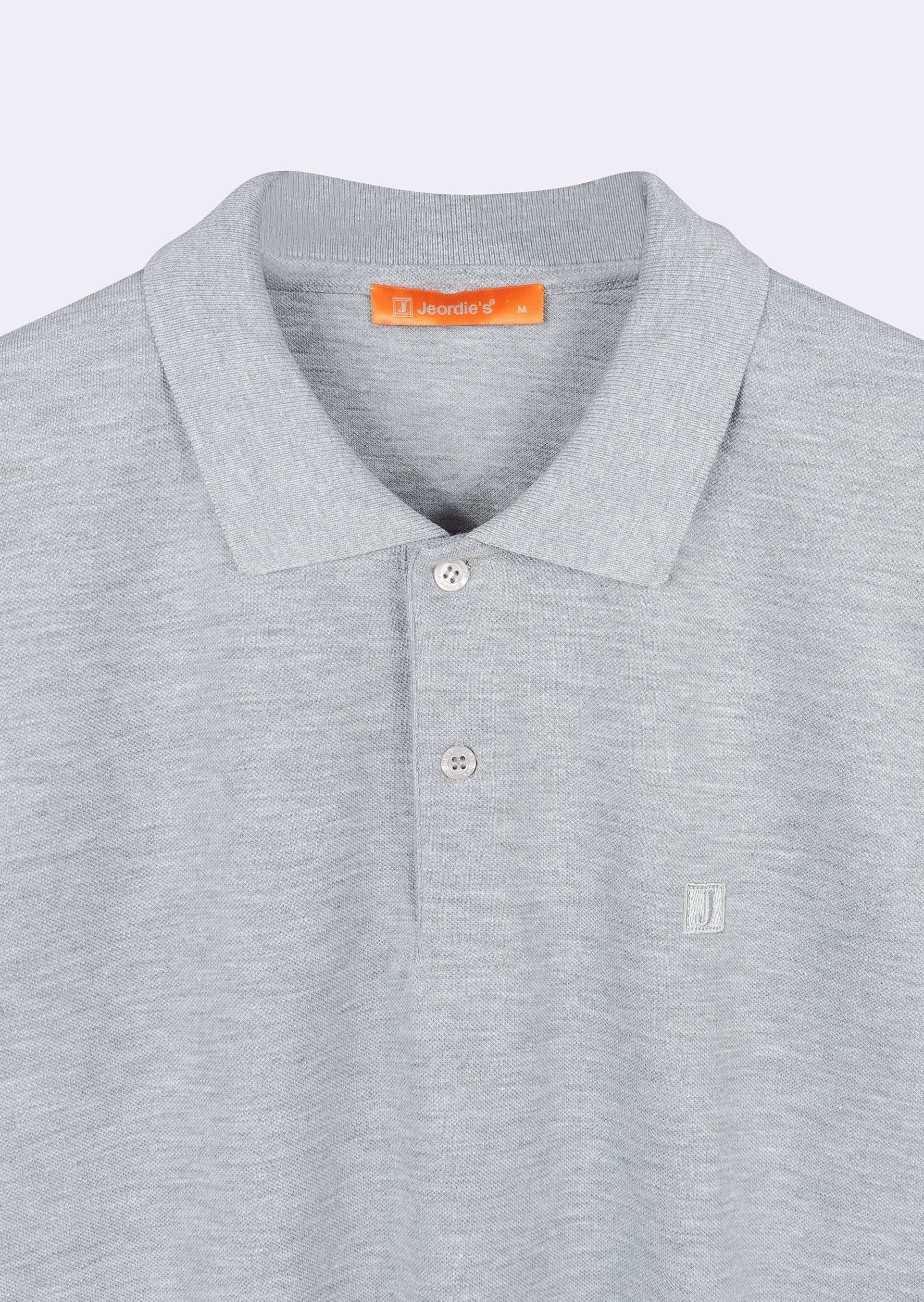 Grey Melange Polo T-Shirt