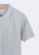 Grey Melange Polo T-Shirt