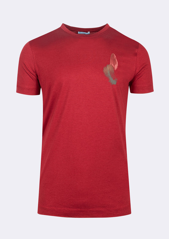 Burgundy Crew Neck T-shirt