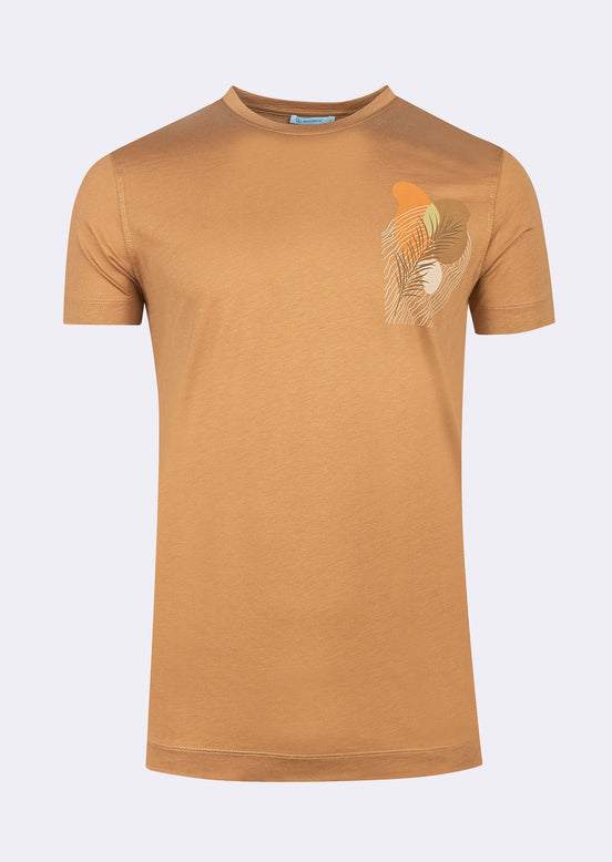 Taupe Crew Neck T-shirt