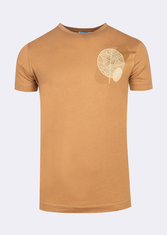Taupe Crew Neck T-shirt