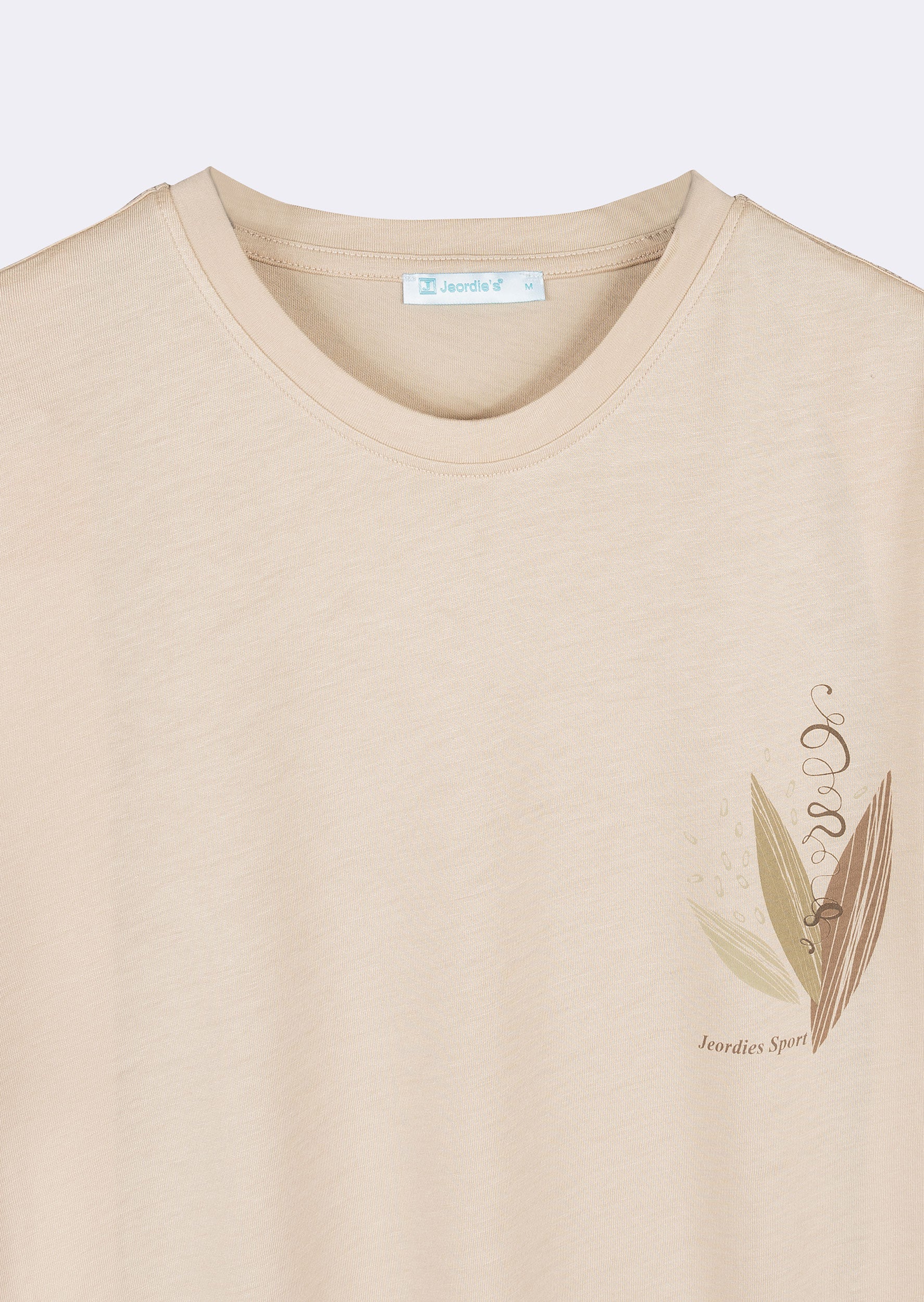 Beige Crew Neck T-shirt