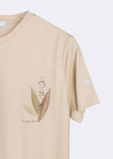 Beige Crew Neck T-shirt