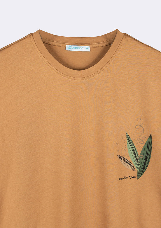 Taupe Crew Neck T-shirt