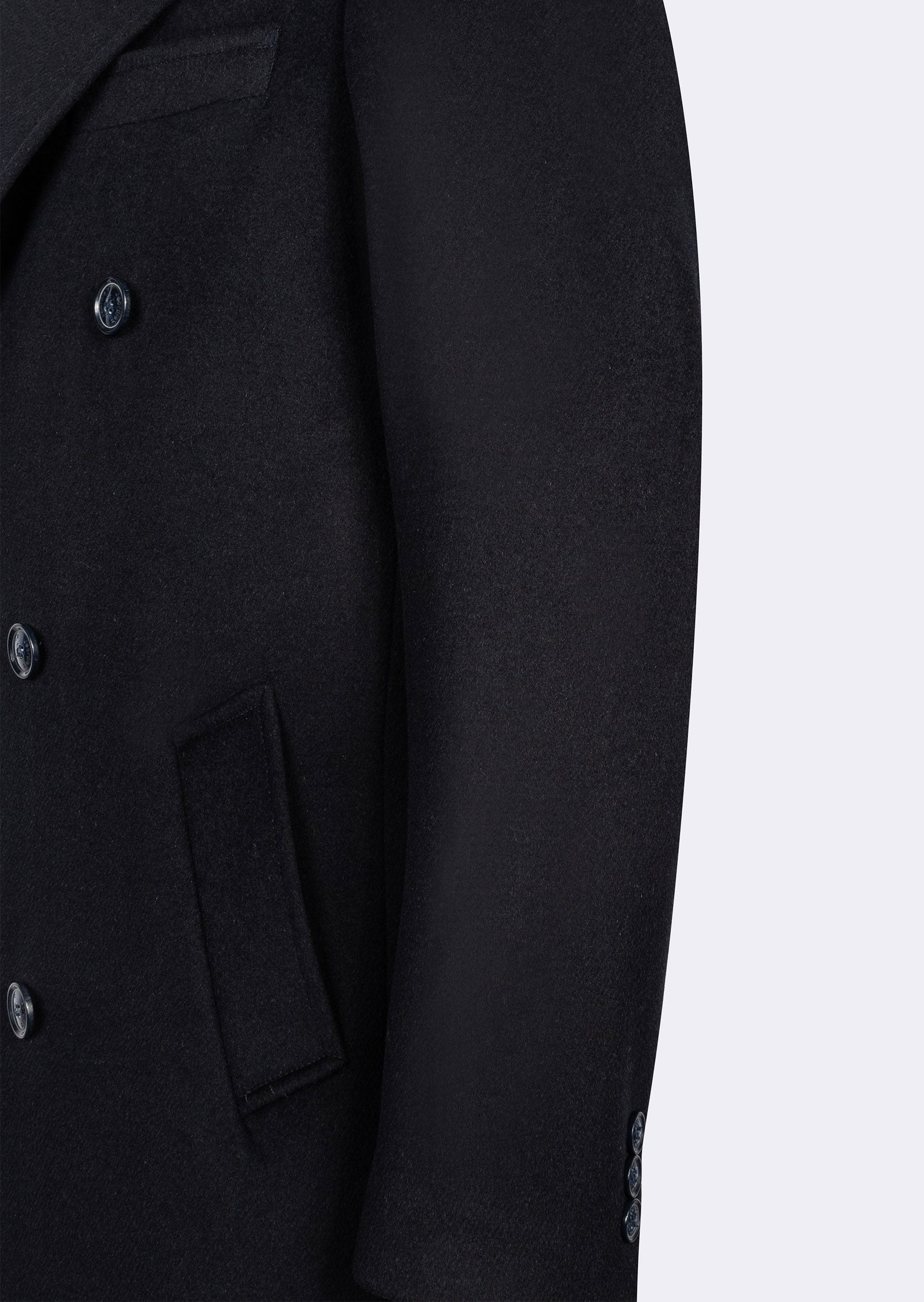 Navy Wool Coat