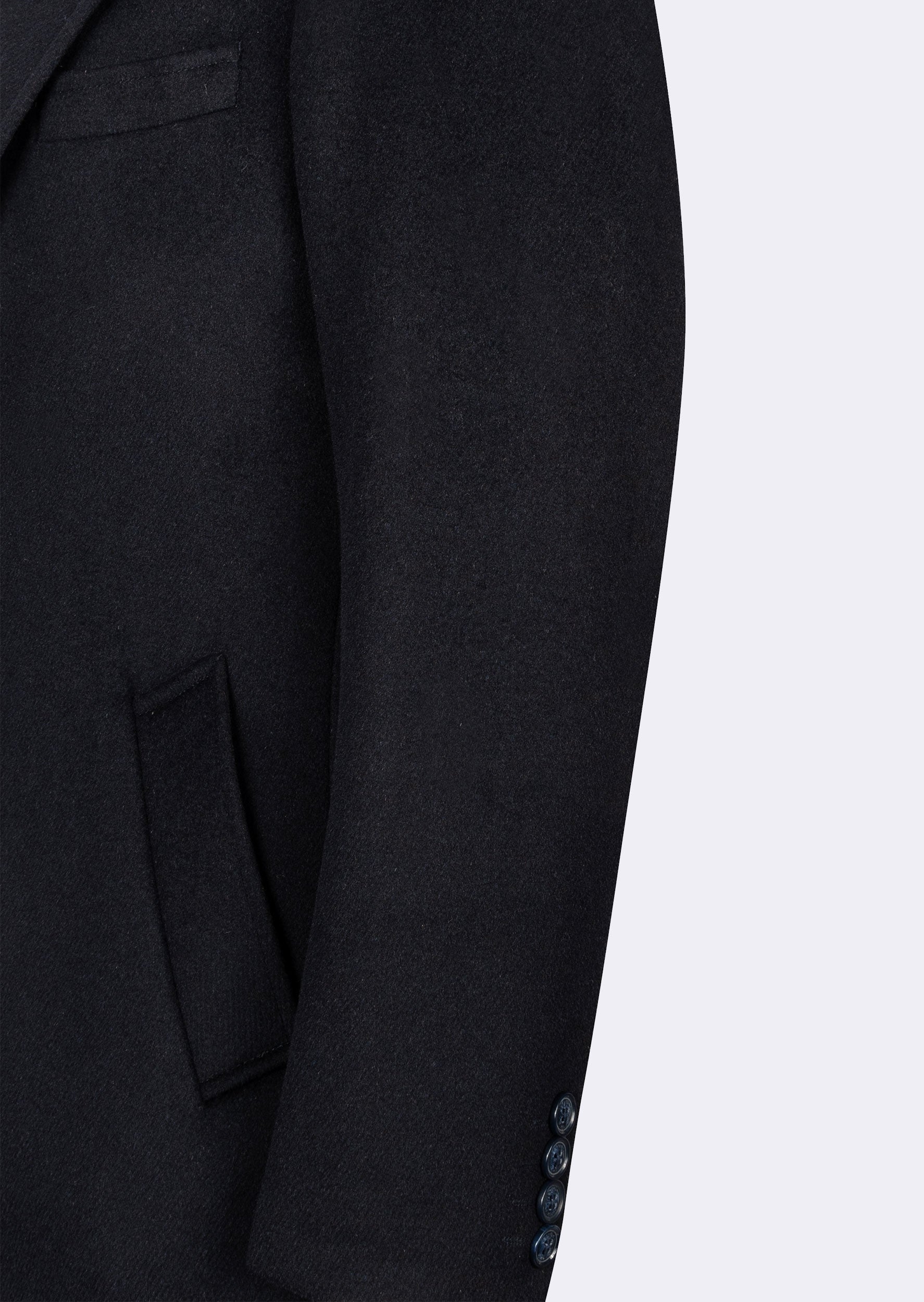 Navy Wool Coat