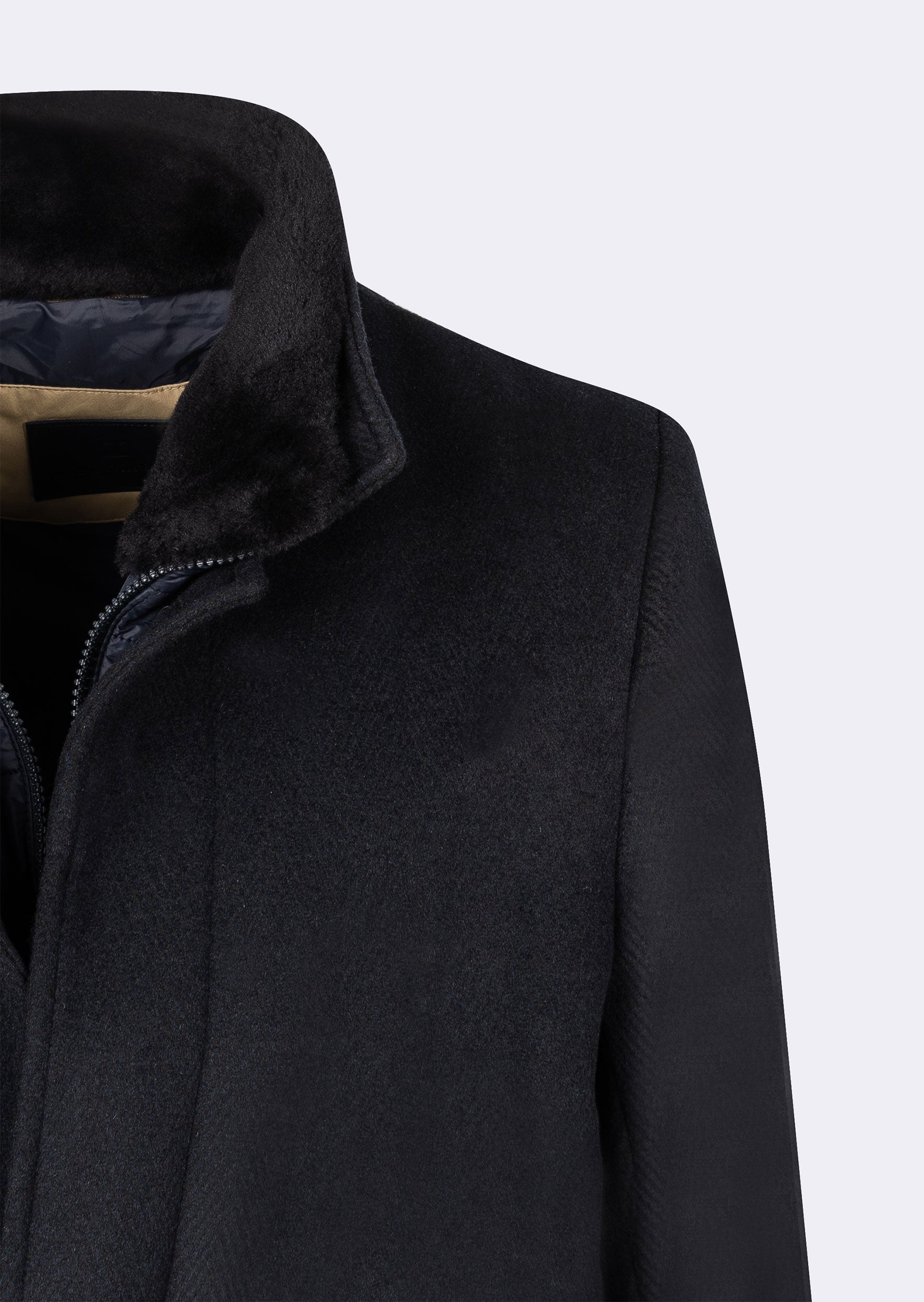 Navy Wool Coat