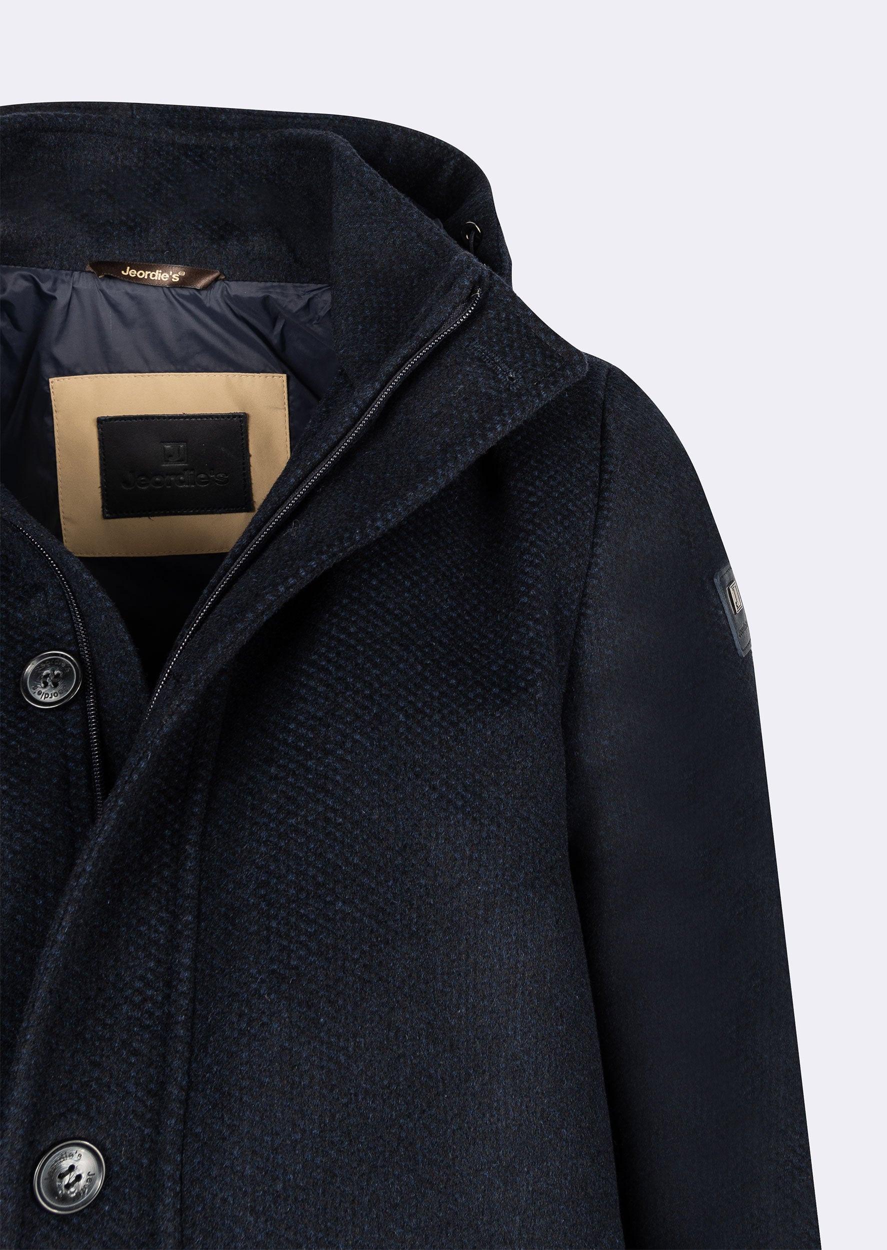 Navy Wool Coat