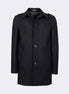 Navy Wool Coat