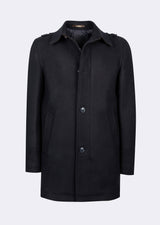 Navy Wool Coat