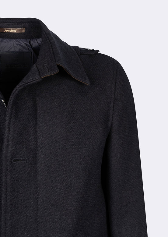 Navy Wool Coat