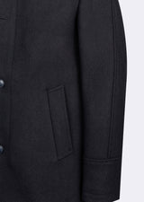 Navy Wool Coat