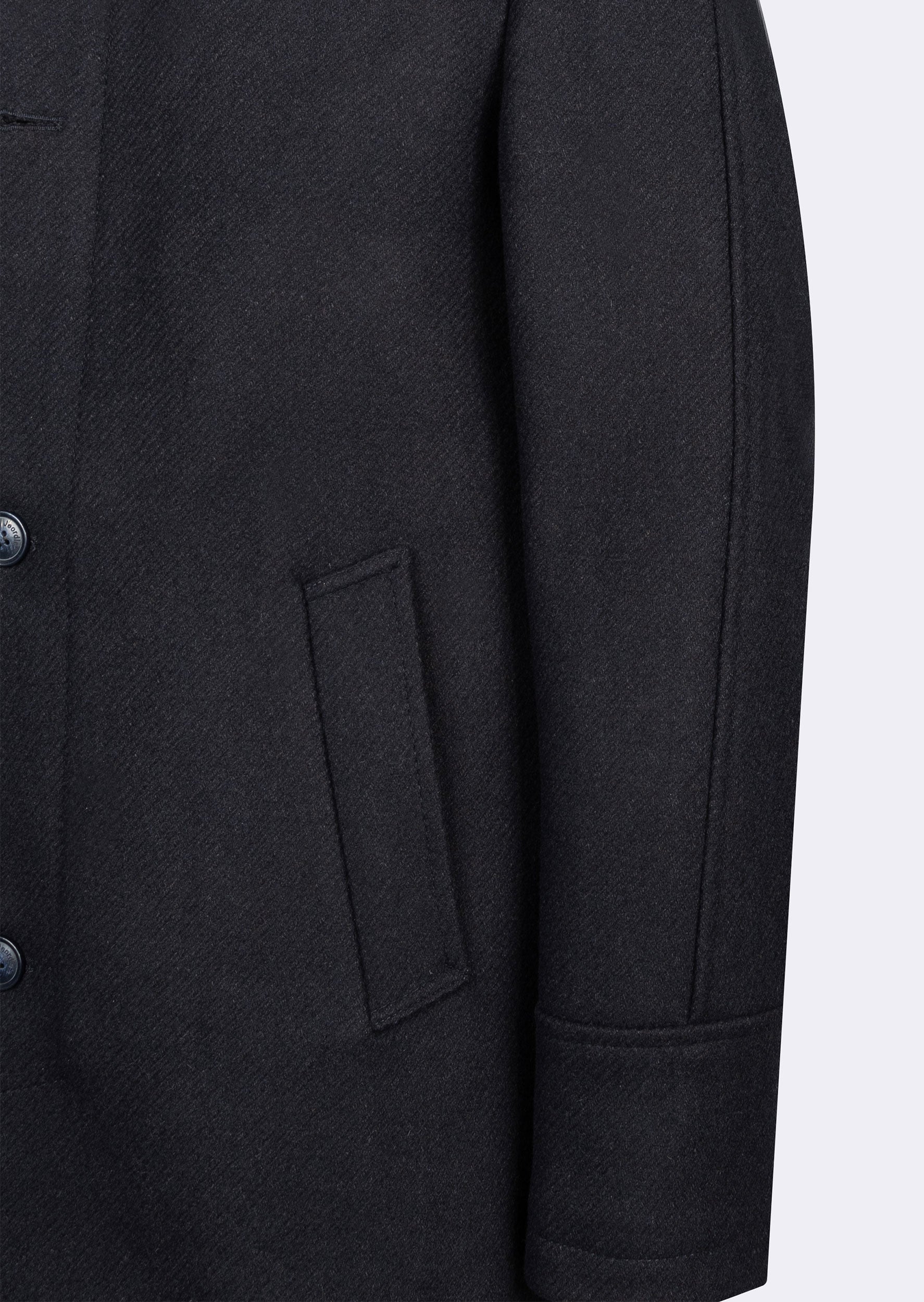 Navy Wool Coat
