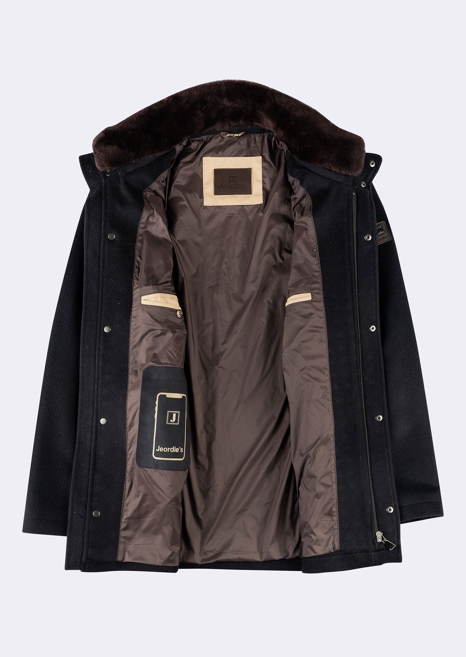 Navy Wool Coat