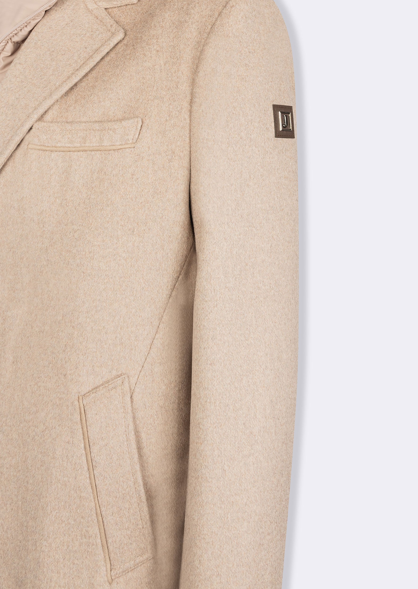 Beige Wool Coat