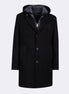 Navy Wool Coat