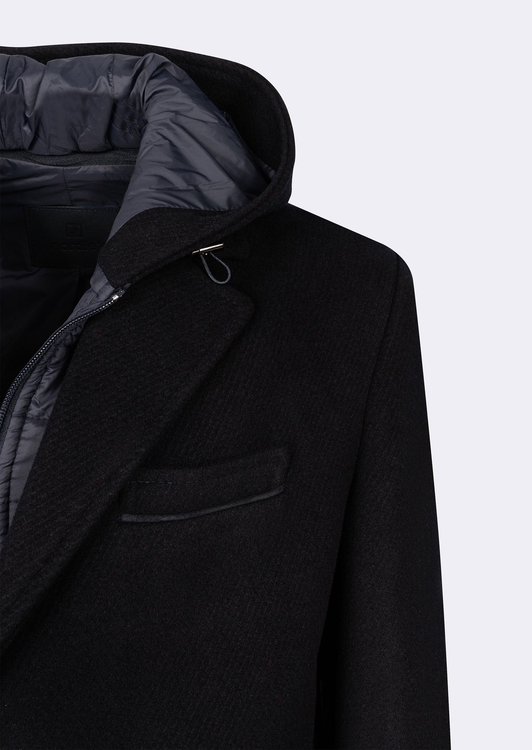 Navy Wool Coat