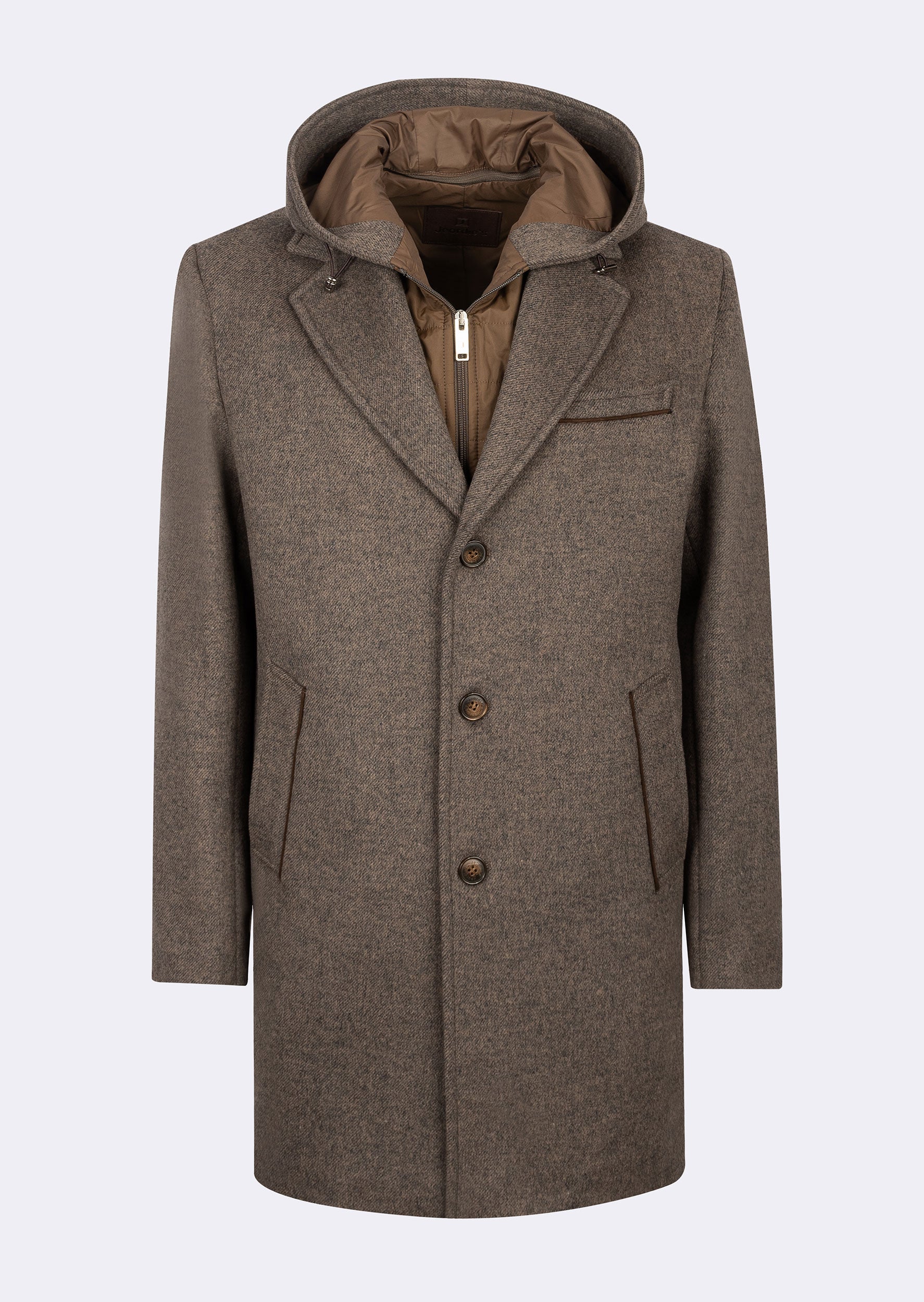 Dark Beige Wool Coat