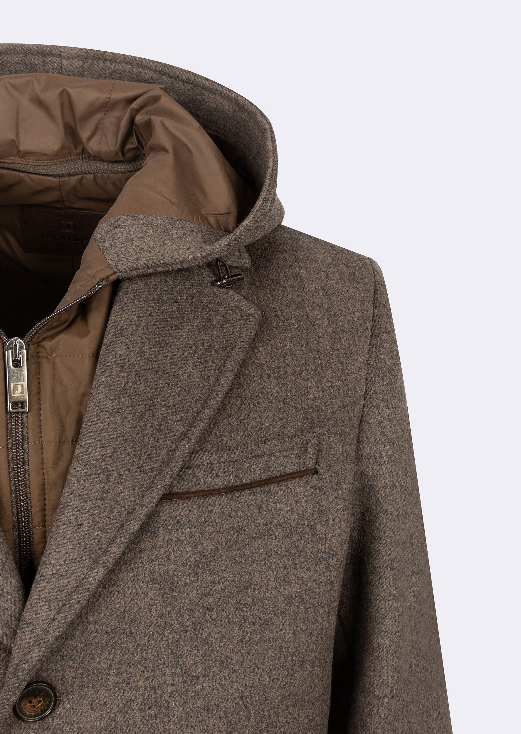 Dark Beige Wool Coat