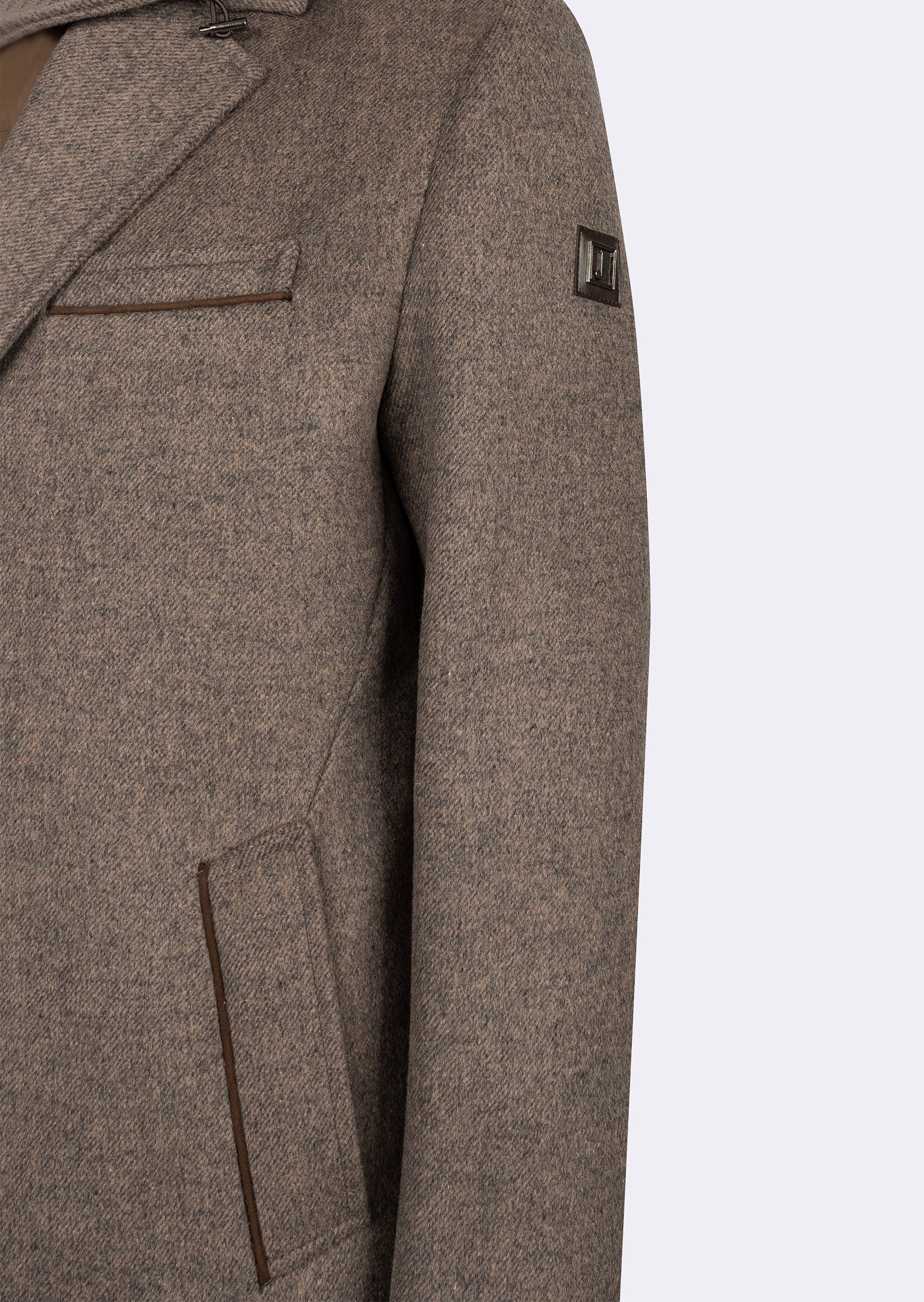 Dark Beige Wool Coat