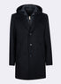 Dark Navy Wool Coat