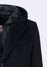 Dark Navy Wool Coat