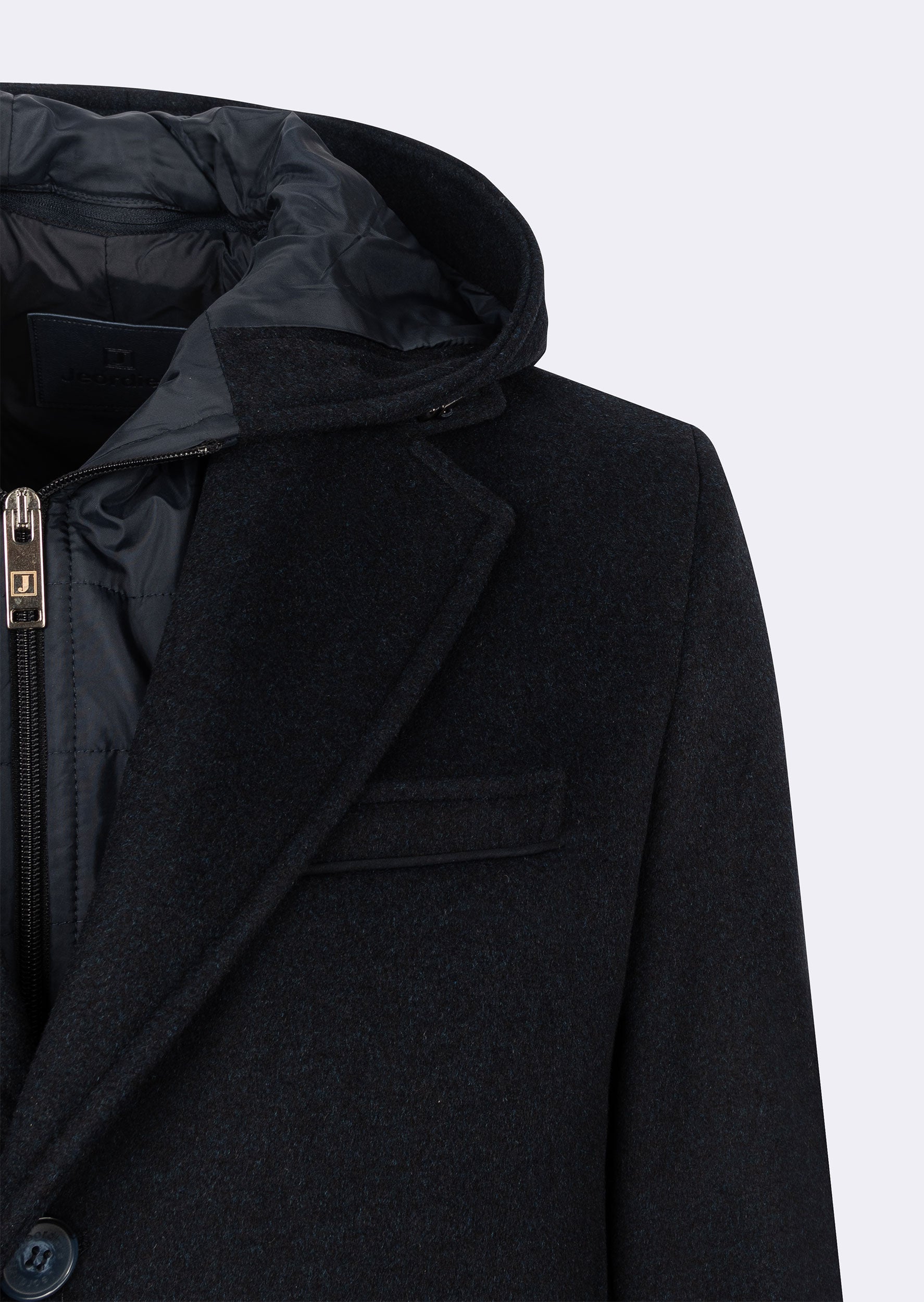 Dark Navy Wool Coat