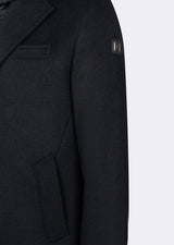 Dark Navy Wool Coat