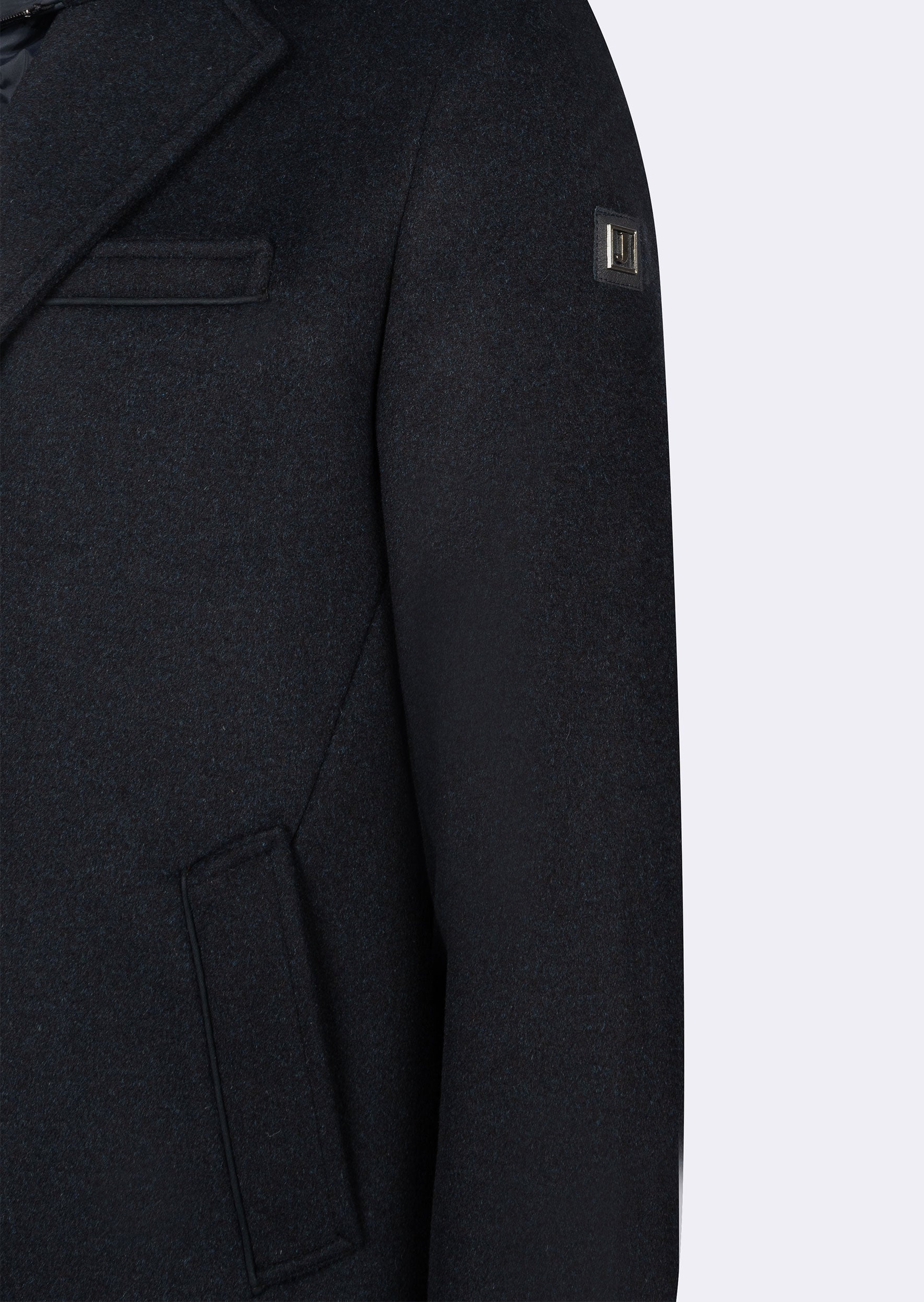 Dark Navy Wool Coat