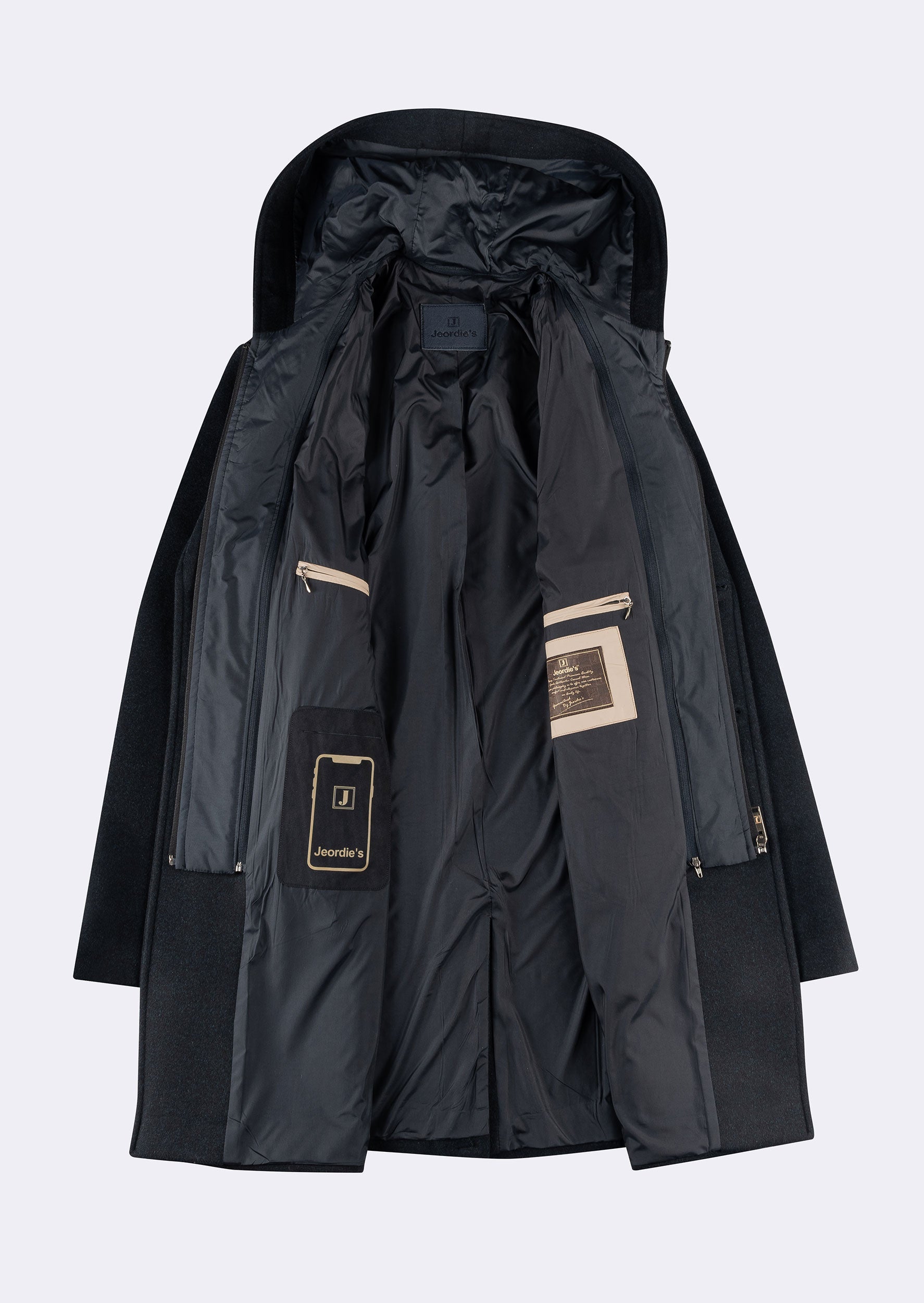 Dark Navy Wool Coat