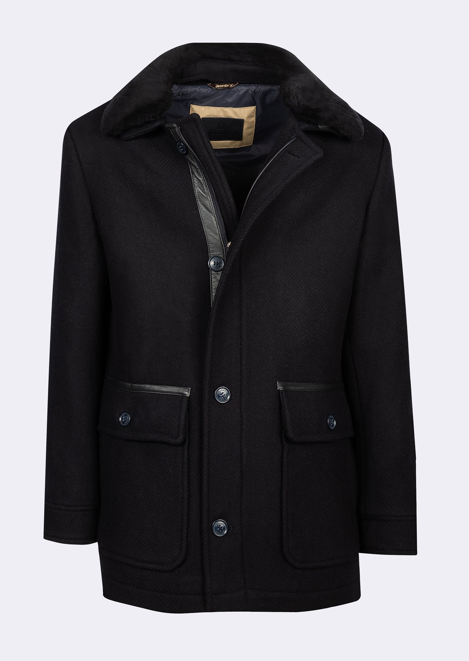 Navy Wool Coat