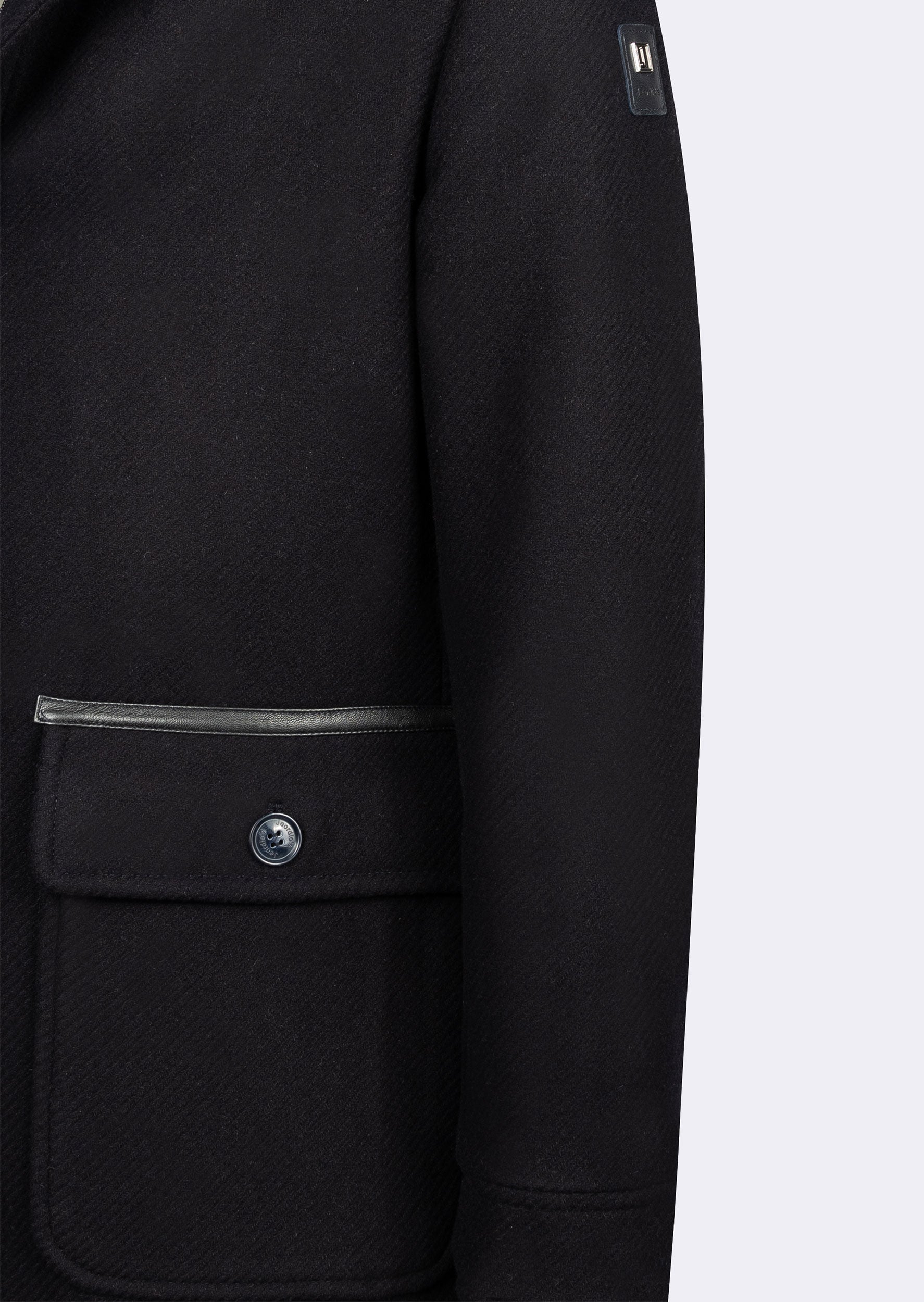 Navy Wool Coat